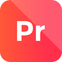 Format, Extension, adobe, premiere pro icon Tomato icon