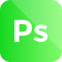 Extension, adobe, photoshop icon, Format LimeGreen icon