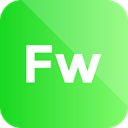 Extension, adobe, Fireworks, format icon LimeGreen icon