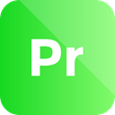 Format, Extension, adobe, premiere pro icon LimeGreen icon