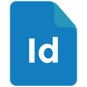 Format, Extension, adobe, indesign icon SteelBlue icon