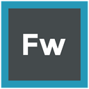 Extension, adobe, Fireworks, format icon DarkSlateGray icon