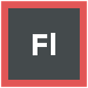 Extension, adobe, flash professional, format icon DarkSlateGray icon