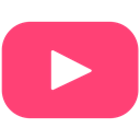 subscribe, video, player, play, Logo, Channel, tube DeepPink icon