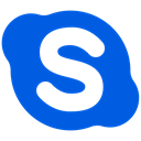 social media, Social, social network icon, • skype RoyalBlue icon