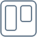 Trello icon Black icon