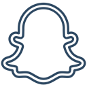 Chat, photo, App, Ghost, snapchat icon Black icon