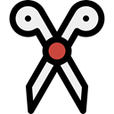 Cut, scissors, Cutting, Edit Tools, Handcraft Black icon