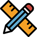 Edit, pencil, ruler, Draw, writing, ui, Tools And Utensils Icon