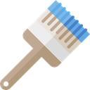 repair, Brush, Construction, paint, paintbrush, Painter, paint brush, Tools And Utensils, Construction And Tools Black icon