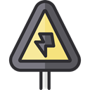 signal, shapes, signs, Signaling, High Voltage, warning, sign, electricity, Electric DarkSlateGray icon