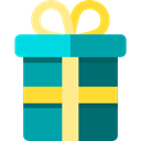 birthday, Christmas Presents, Birthday And Party, gift, present, surprise LightSeaGreen icon