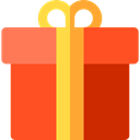 birthday, gift, present, surprise, Christmas Presents, Birthday And Party OrangeRed icon