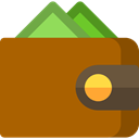 Money, Holder, Billfold, card, Notes, wallet, Commerce And Shopping DarkGoldenrod icon