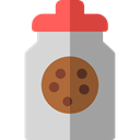 Food And Restaurant, Dessert, cookies, sweet, Bakery, Jar, food, cookie DarkGray icon