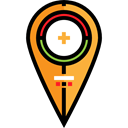 Aim, Gps, pin, Target, placeholder, signs, map pointer, Map Location, Map Point Black icon