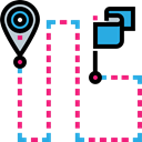 start, Finish, Route, signs, map pointer, Map Location, Gps, pin, position, placeholder, Map Point Black icon