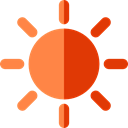 sun, weather, nature, Sunny, warm, summer, meteorology, Summertime Black icon