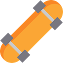 sport, wheels, sports, Skateboard, Adventure, skate, Multisports, Sports And Competition Goldenrod icon