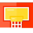 Basketball, team, equipment, sports, Sport Team, Sports And Competition OrangeRed icon