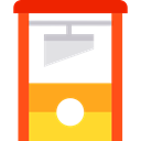 Guillotine, Tools And Utensils, Torture, miscellaneous, head, halloween, horror OrangeRed icon