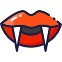 horror, mouth, Teeth, Terror, lips, spooky, scary, fear, halloween, vampire Black icon