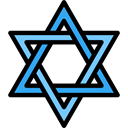 Israel, religion, religious, Jewish, shapes, Judaism, Hebrew, Cultures Black icon