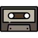 music, cassette, music player, musical, recording, Multimedia Player Black icon