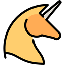 horse, Horn, Animals, Fantasy, Animal Khaki icon