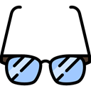 Accessory, fashion, sunglasses, eyeglasses Black icon
