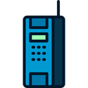 telephone, cellphone, technology, phone receiver, Communication, phones, Communications, phone call Black icon