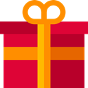 package, Box, christmas, gift, giftbox, present Crimson icon