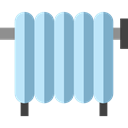 Furniture And Household, hot, Electric, technology, electronics, warm, Heat, Heater, Radiator, Radiators SkyBlue icon