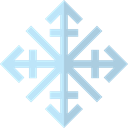 weather, Snow, christmas, nature, winter, Cold, snowflake Black icon