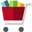 commerce, shopping cart, Supermarket, online store, Shopping Store, Commerce And Shopping Black icon