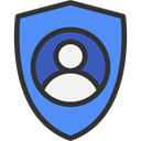 user, interface, person, google, social media, figure, ui, Account CornflowerBlue icon