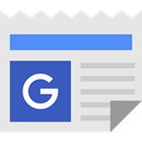 Communications, Journal, News, interface, Newspaper, google, social media, News Report Gainsboro icon