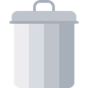 Trash, interface, ui, Tools And Utensils, Basket, Bin, Garbage, Can Silver icon