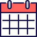 Schedule, interface, Administration, Organization, Calendars, Time And Date, Calendar, time, date MidnightBlue icon