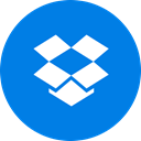 Cloud storage, round icon, dropbox, Cloud, Circle DodgerBlue icon