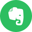 Circle, Evernote, round icon, Notes MediumSeaGreen icon