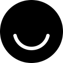 Ello, round icon, Circle Black icon