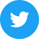 Circle, twitter, social media, social network, microblog, round icon DodgerBlue icon