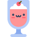 Chocolate, Dessert, milkshake, straw, Food And Restaurant, cup, drink, food LightBlue icon