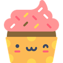 food, cupcake, muffin, Dessert, sweet, Bakery, baked, Food And Restaurant SandyBrown icon