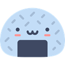 oriental, Asian, snack, Onigiri, japan, food, japanese, Food And Restaurant PowderBlue icon