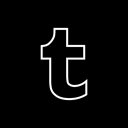 media, share, Social, Tumblr Black icon