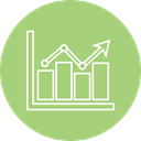 statistics, Bar, graph, Analytics DarkSeaGreen icon