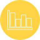 chart, Stats, Analytics, statistics SandyBrown icon