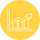 Stats, Analytics, Sales SandyBrown icon